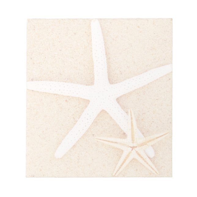 Två stjärnfiskar på en persika anteckningsblock (Framsida)