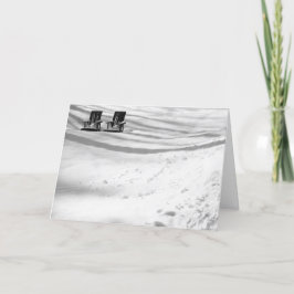 Två stolar i Snö Kort