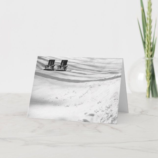 Två stolar i Snö Kort (Framsida)