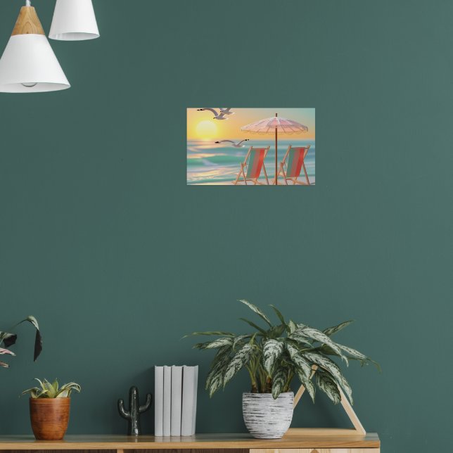 "Två stolar vid havet" Poster (Vardagsrum 1)