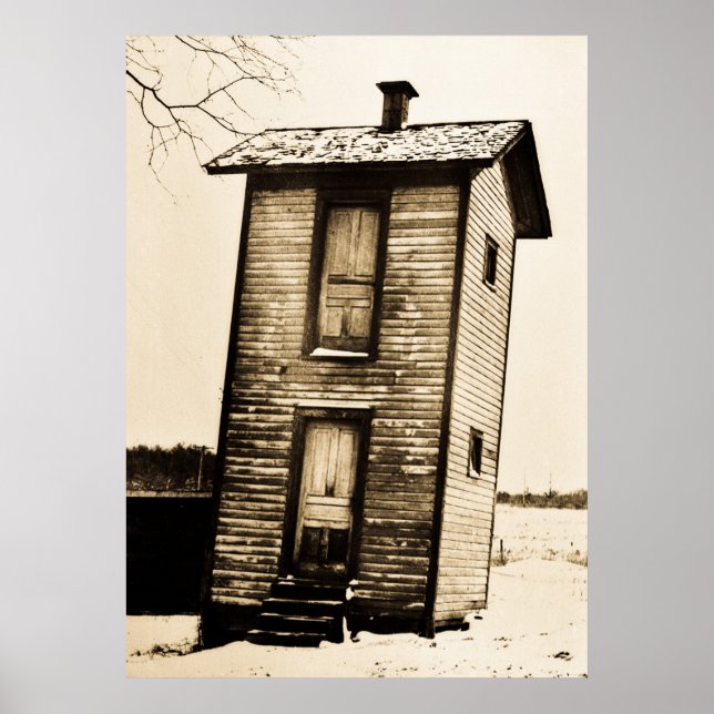 Två story Outhouse Poster (Framsidan)