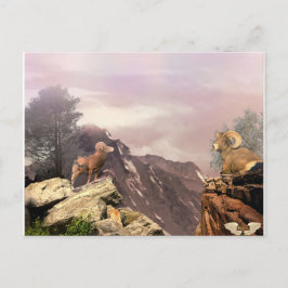 Två strålar i vykortet land vykort