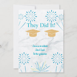 Två Studentfester Studenten Julkort