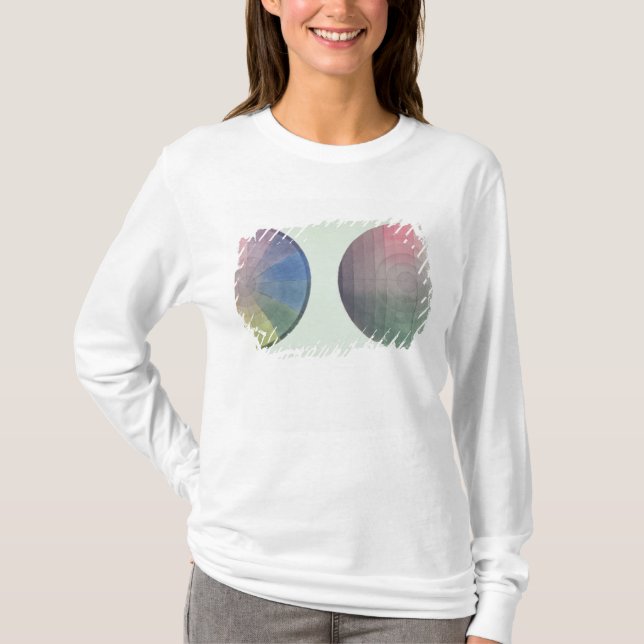 Två studier av argt och longitudinal delar upp t shirt (Framsida)