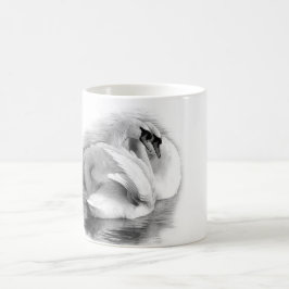 Två svanar kaffemugg