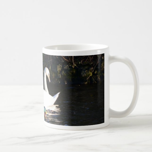 Två svanar och en anka kaffemugg (Höger)