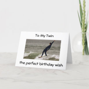 TVÅ SVÅRA BIRTHDAY PERFEKT DAY LIKE PERFEKT VÅGIGT KORT