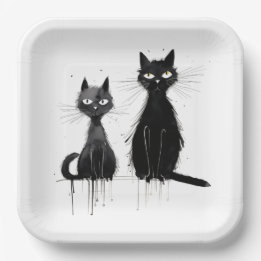 Två Svarta katter