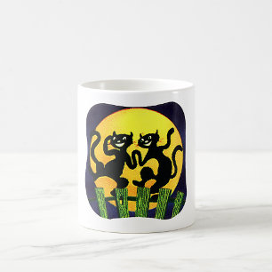 Två Svarta katter Kaffemugg