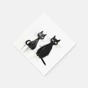 Två Svarta katter Pappersservett