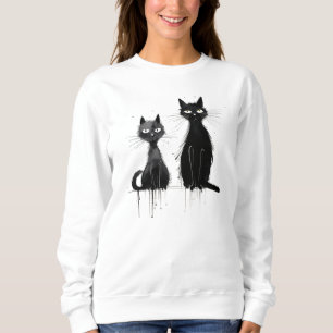 Två Svarta katter T Shirt