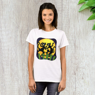 Två Svarta katter T Shirt