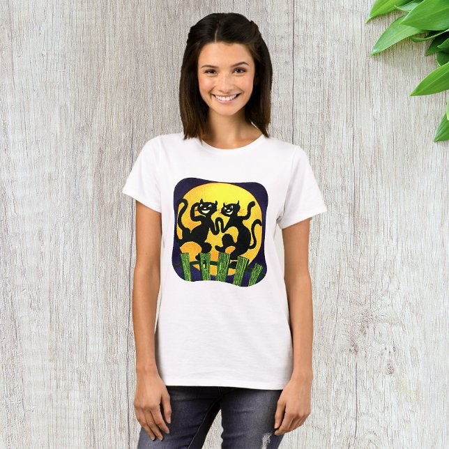 Två Svarta katter T Shirt (Skapare uppladdad)