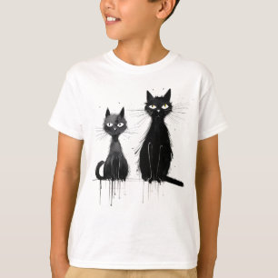 Två Svarta katter T Shirt