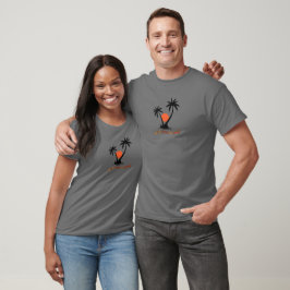 Två svarta palmträd T-shirt