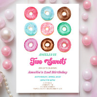 Två svenska Donut Sprinkles 2:a födelsedagen Party