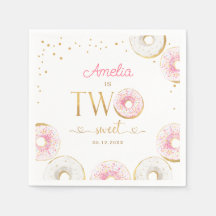 Två svenska Rosa Guld Donuts födelsedag