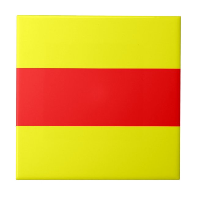 två symboler för nummer i sjömansalfabetet flagga kakelplatta (Framsidan)