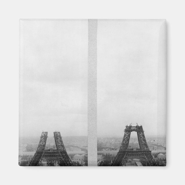 Två synpunkter på bygget av Eiffel Magnet (Framsidan)
