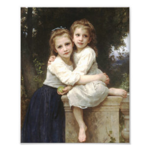 Två Syster, 1901, William Adolphe Bouguereau Fototryck