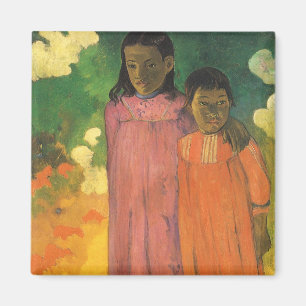 Två systrar av Paul Gauguin Magnet