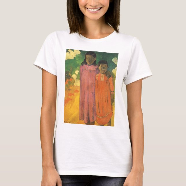 Två systrar av Paul Gauguin Tee Shirt (Framsida)