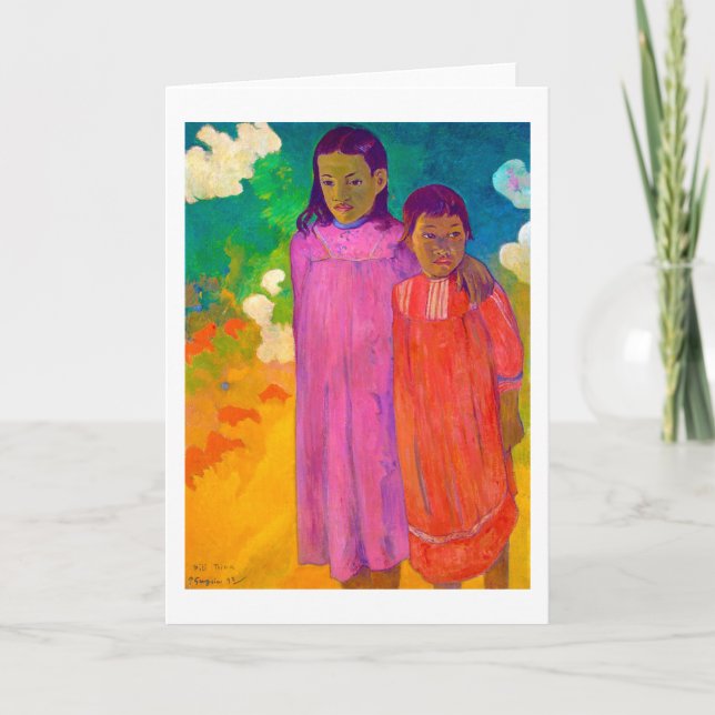 Två systrar, Gauguin Kort (Framsida)