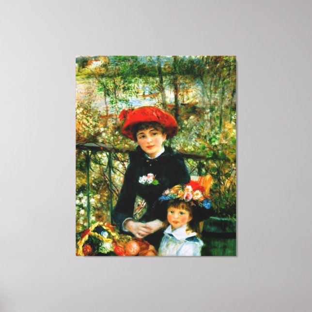 Två systrar om Renoirs terrorism Canvastryck (Framsida)