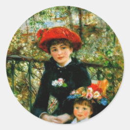 Två systrar om Renoirs terrorism Runt Klistermärke