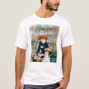 Två systrar på terrass vid Renoir. Konsttryck Tee Shirt