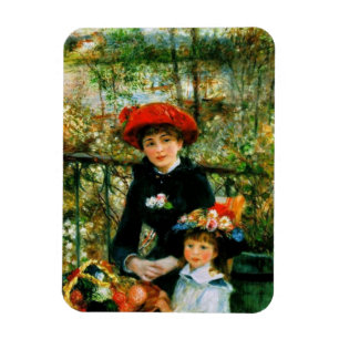 Två systrar på terrassen av Renoir Magnet