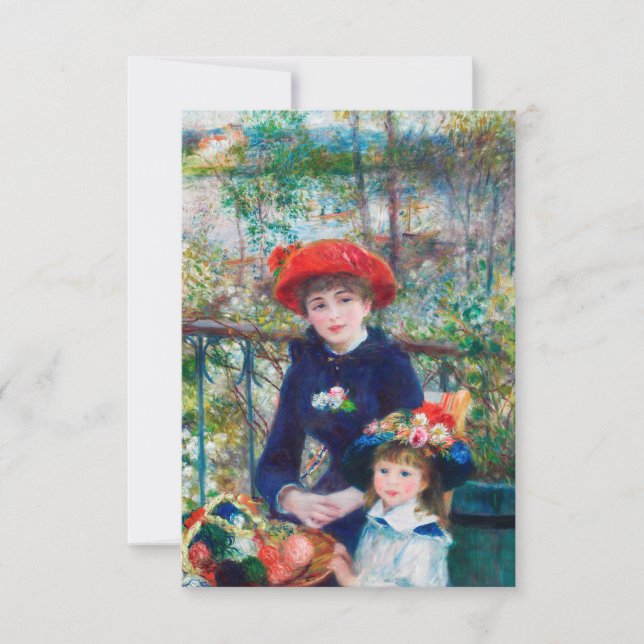 Två systrar - Renoir Impressionist Painting 1881 (Framsida)