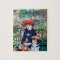 Två systrar - Renoir Impressionist Painting 1881