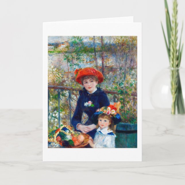 Två systrar, Renoir Kort (Framsida)