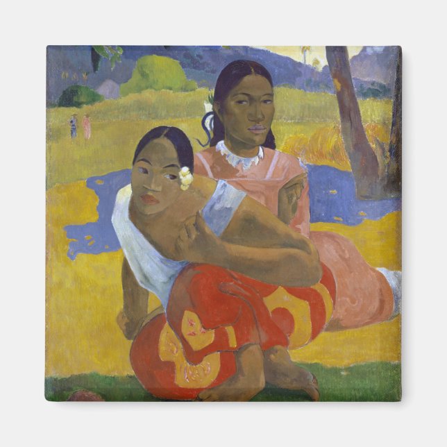 Två taitiska kvinnor, Gauguin Magnet (Framsidan)