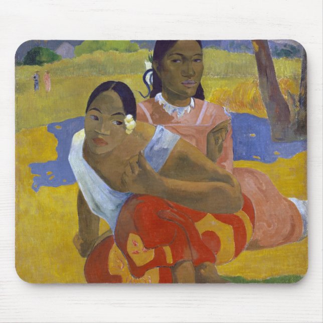 Två taitiska kvinnor, Gauguin Musmatta (Framsidan)