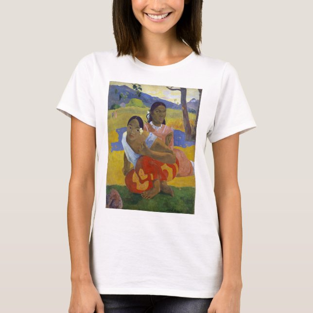 Två taitiska kvinnor, Gauguin T Shirt (Framsida)