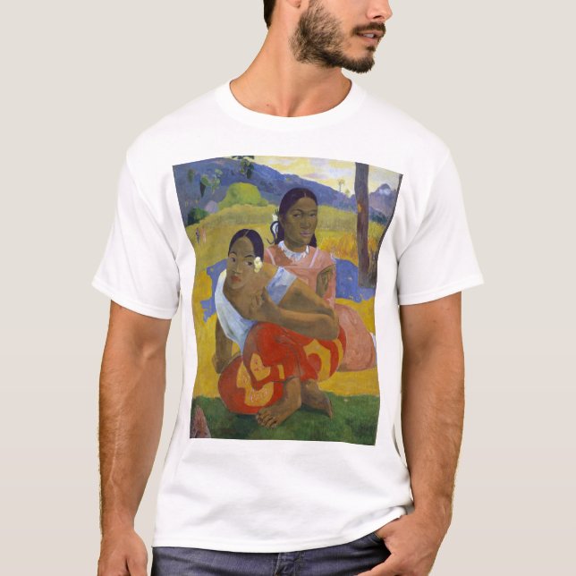 Två taitiska kvinnor, Gauguin T Shirt (Framsida)