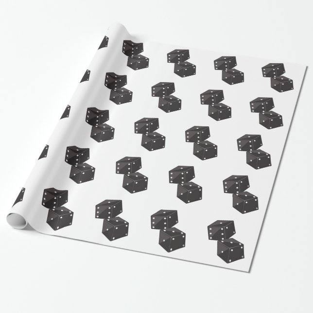 Två tärning presentpapper (Utrullad)