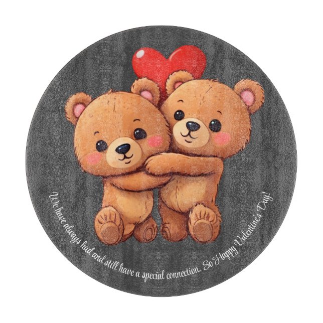 Två tecknader bär på kramning. (Framsidan)