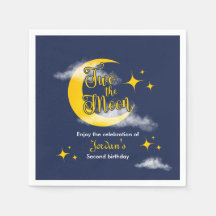Två Till Månen Elegant Könsneutral 2-årsdag