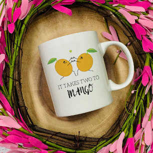 Två till Mango Tango Ballroom Dancing Couple Kaffemugg