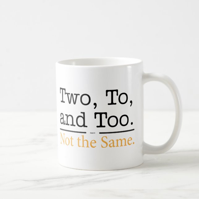 Två till, och för.  Inte samma Kaffemugg (Höger)