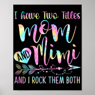 Två titlar Mamma och Mimi och jag Sten båda Poster