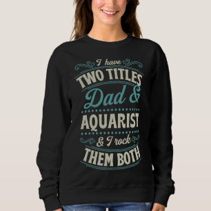 Två titlar Pappa och Aquarium och jag Sten båda. T Shirt