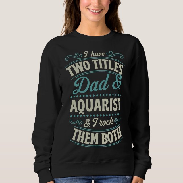 Två titlar Pappa och Aquarium och jag Sten båda. T Shirt (Framsida)