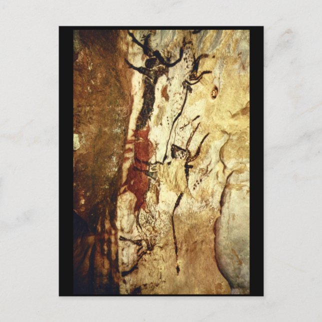 Två tjurar, Lascaux, Dordogne_Art of Antiquity Vykort (Framsida)
