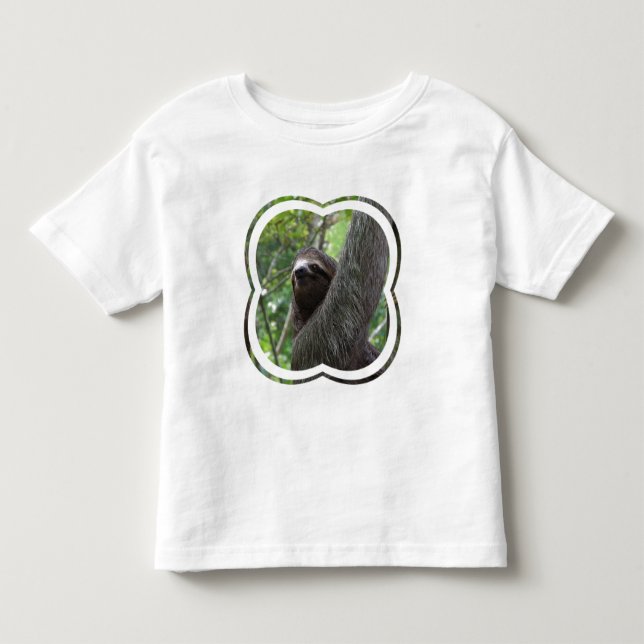 Två Toed SlothsmåbarnT-tröja Tee Shirt (Framsida)
