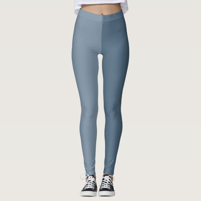 Två ton - blå leggings (Framsida)