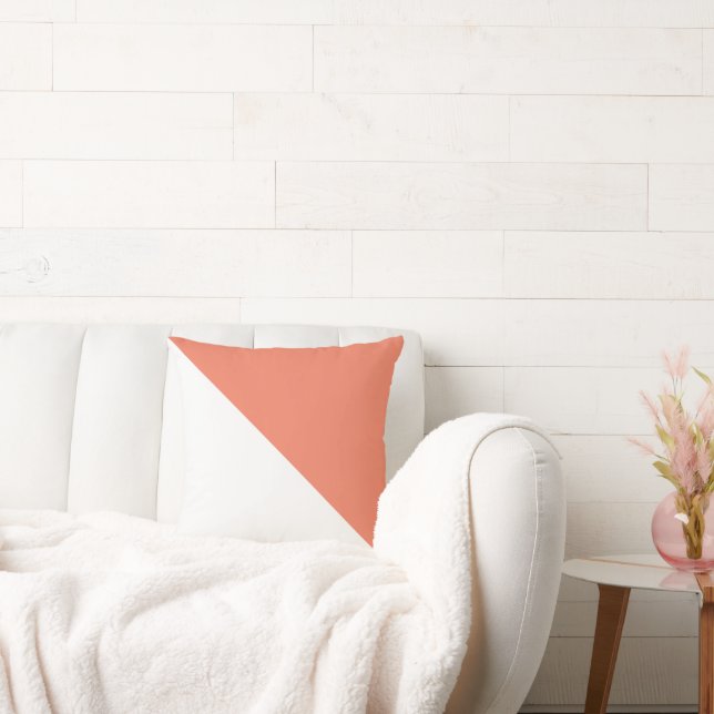 Två ton diagonal lax Dekorativ kudde (Soffa)